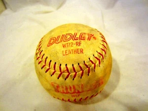 DUDLEY WT12-RF leather baseball softball THUNDER ball VINTAGE - Picture 1 of 4