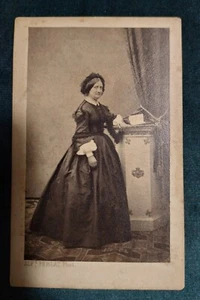 Altes Foto Frauenportrait A. Perlat Poitiers C.D.V. - Bild 1 von 2
