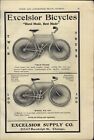 1906 PAPER AD CAR AUTO Excelsior Bicycle Twin Truss Model 100 
