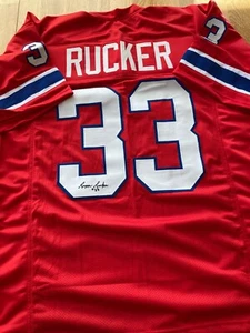Camiseta firmada por Reggie Rucker de los Patriots con certificado de autenticidad - Imagen 1 de 5