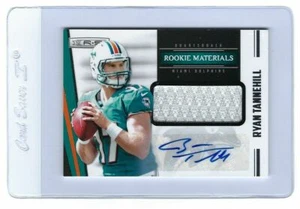 RYAN TANNEHILL 2012 ROOKIES&STARS PATCH ROOKIE AUTO#/499!DOLPHINS QB RC/TITANS - Picture 1 of 2