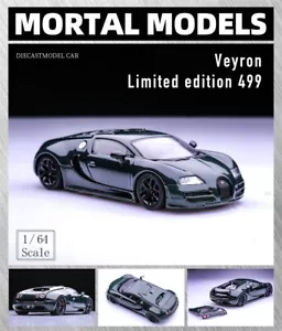 Mortal 1:64 Veyron Super Sport Carbon Diecast Model Car - Picture 1 of 6
