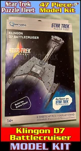 Star Trek Puzzle Fleet Klingon D7 Battlecruiser - 47 Piece Model Kit - Brand New - Picture 1 of 4