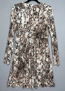 NWT SOMA Soft Dress Up Casual Knotted Empire Snake Python Dress Size Large - Picture 1 of 13