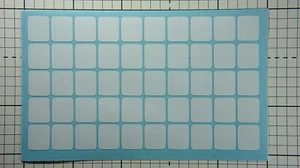 50 x White Self-Adhesive Vinyl Keyboard Stickers Blank For Computer Laptop PC - Picture 1 of 1