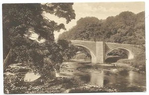 YORKSHIRE - BARDEN BRIDGE bei BOLTON WOODS, SKIPTON Postkarte  - Bild 1 von 1