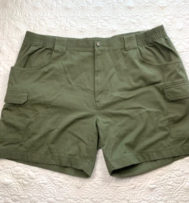 Roundtree & Yorke Men's 44W Cargo Shorts Olive Green Lightweight Hiking Camping - Image 1 of 4