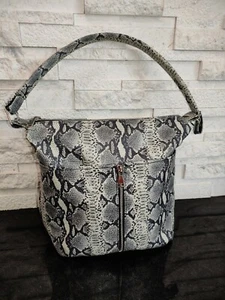 BORSA DA DONNA IN PELLE PITONATA. MOD: VITTORIA - Imagen 1 de 9