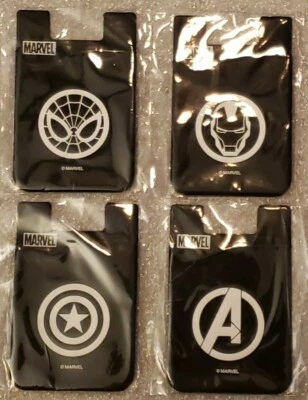 2019 SDCC Marvel 4  SELF ADHESIVE CELL  PHONE CARD HOLDERS! - Image 1 of 4