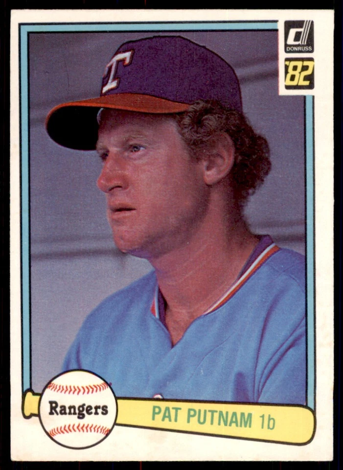 1982 DONRUSS PAT PUTNAM . TEXAS RANGERS #520 - Image 1 of 2