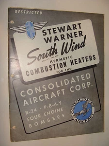 Manual de servicio de calefacción de combustible Stewart-Warner Southwind 1942 Segunda Guerra Mundial - Imagen 1 de 2