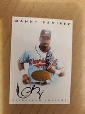 MANNY RAMIREZ 1996 LEAF SIGNATURE SERIES AUTO AUTOGRAPH CARD Cleveland Indians 