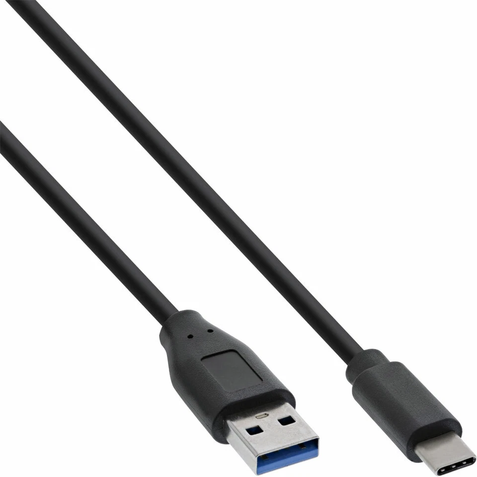 InLine® USB 3.2 Kabel Typ C™ Stecker an A Stecker schwarz 2m - Bild 1 von 1