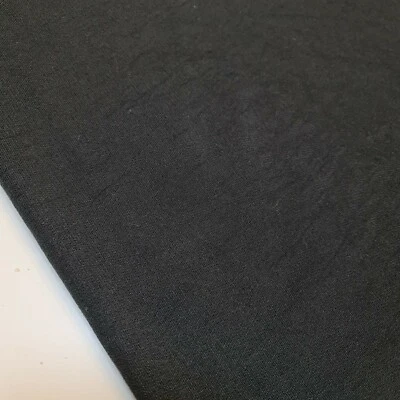 Black Viscose Jersey Fabric T-Shirt Stretch Dress Craft Drape Material 58" - Image 1 of 3