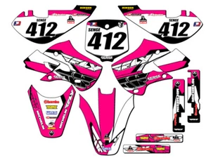 All Years RM 65 13 FLY Pink Senge Graphics Kit Compatible with Suzuki - Picture 1 of 10