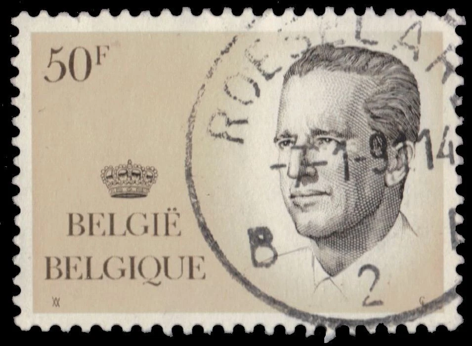 BÉLGICA 1100i (Mi2179i) - King Baudouin "Impresión de goma amarillenta" (pf30974) Foto 1 de 1