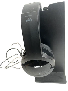 Sony MDR-RF985R Wireless Headphones & Transmitter Base TMR-RF985R w/ Cords - Picture 1 of 9