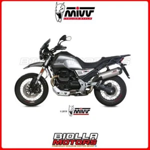 TERMINALE MIVV OVAL MOTO GUZZI V85 TT 850 2019-2022 TITANIUM with carbon cap ORI - Foto 1 di 5