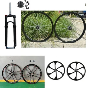 DONSP1986 26" Bike Fork w/Headset, 1-1/8" Threadless and Mag or Spoke Wheel set - Picture 1 of 67