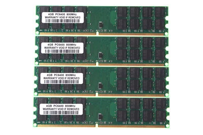 4 Stück 4 GB 2Rx4 PC2-6400 Desktop DDR2 800 MHz Nur für AMD DIMM Speicher RAM - Bild 1 von 4