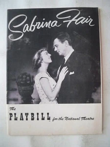 SABRINA FAIR Playbill MARGARET SULLIVAN / JOSEPH COTTEN / CATHLEEN NESBITT 1954 - Picture 1 of 2