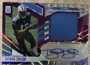 2017 Panini Unparalleled #329 Taywan Taylor RC Auto Purple /49 Rookie Autograph - Bild 1 von 1