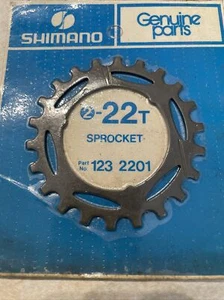 vintage NOS Shimano freewheel sprocket 22T #123-2201 black finish - Picture 1 of 1