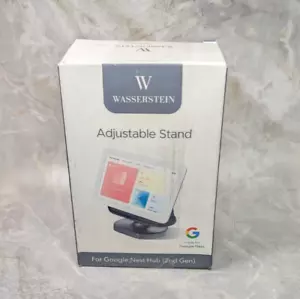 Google Nest Hub 2nd Gen Stand 360° Adjustable by Wasserstein - BLACK - OPEN BOX - Picture 1 of 5