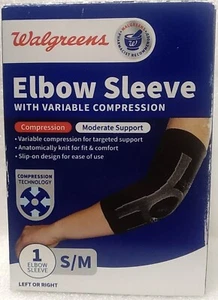 Elbow Sleeve w/ Variable Compression ~Moderate Support ~Size: S/M FAST SHIPPING - Picture 1 of 6