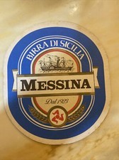Lotto 200 sottobicchieri birra Messina Vintage In Buone Condizioni