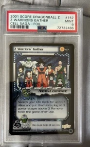 DBZ PSA 9 Z Warriors Gather LIMITED ULTRA RARE Card TCG 157 Dragon Ball Z 2001 - Picture 1 of 5