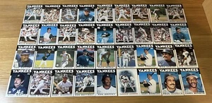 1986 Topps New York Yankees Team Set of 36 Baseball Cards - Picture 1 of 4