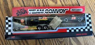 Davey Allison #28 Havoline Matchbox Super Star Team Convoy Transporters Diecast  - Image 1 of 2