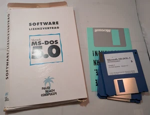 Microsoft MS-Dos 5.0 -  3,5" Palm Beach Software OVP - Bild 1 von 11
