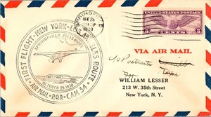 Transcontinental and Western Air Primer Vuelo Springfield MO - Amarillo Texas - Imagen 1 de 2