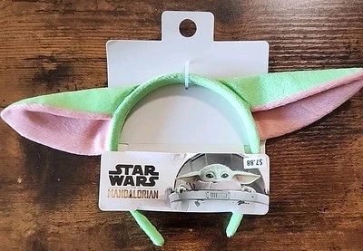 Faixa de cabeça Disney Star Wars Mandalorian The Child com orelhas Baby Yoda - Imagem 1 de 4