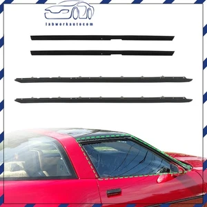 Weatherstrip Window Sweep Felt Seal Kit Set Of 4 For 84-89 Chevrolet Corvette - Picture 1 of 23