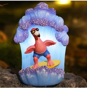 Pink Flamingos for Yard-Garden Statues Solar Decor - Surfing Hawaii Beach Decor - Picture 1 of 4