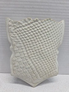 White Clay Studio Pottery Hanging Wall Pocket Planter 5" x 6.5" Signed by Artist - Picture 1 of 13