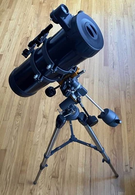 Celestron AstroMaster 114 EQ Telescope w/Tripod and Motorized Mount - Image 1 of 4