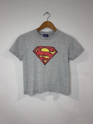 Camiseta De Colección 2005 Gráfica Jóvenes Niños Pequeña 6/7 Grande Superman Logo Y2K Camiseta Foto 1 de 4