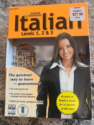 Instant Immersion Italian Levels 1, 2 & 3 for PC, Mac by Topics Entertainment  - Image 1 of 2