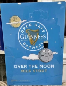 Letrero de cerveza iluminado Guinness luz sobre la luna signo raro - Imagen 1 de 2