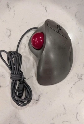 LogiTech Trackman Wheel USB Trackball Mouse Model T-BB18 Fully TESTED Working - Image 1 of 4