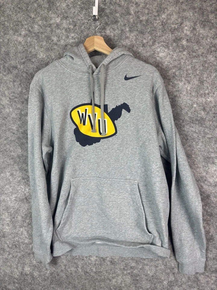 West Virginia Mountaineers Hoodie Large College University Nike Sports NCAA WVU - Image 1 of 4