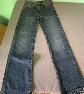 Old Navy Straight Droit Blue Jeans Boy Size 10 Husky Waist 26 Inseam 24 - Picture 1 of 7