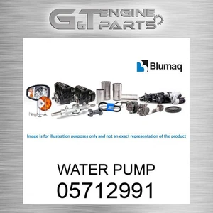 05712991 WATER PUMP fits BOMAG (NEW AFTERMARKET) - Picture 1 of 1