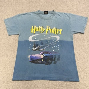Vintage Harry Potter 2002 Promo T-Shirt Car / Hedwig Gel Print 2000s Sz S/M READ - Picture 1 of 9