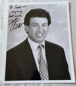 VTG 90'S MARV ALBERT SPORTSCASTER AUTOGRAPH SIGNED B&W GLOSSY PHOTO 10X8 - Picture 1 of 2