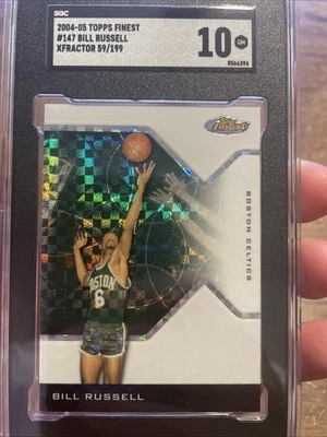 Bill Russell 2004-2005 Finest Xfractor 59/199 SGC 10 - Image 1 of 3